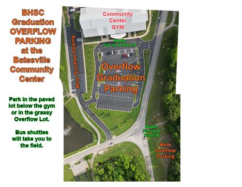 BHSC Graduation Overflow Parking Map 2024
